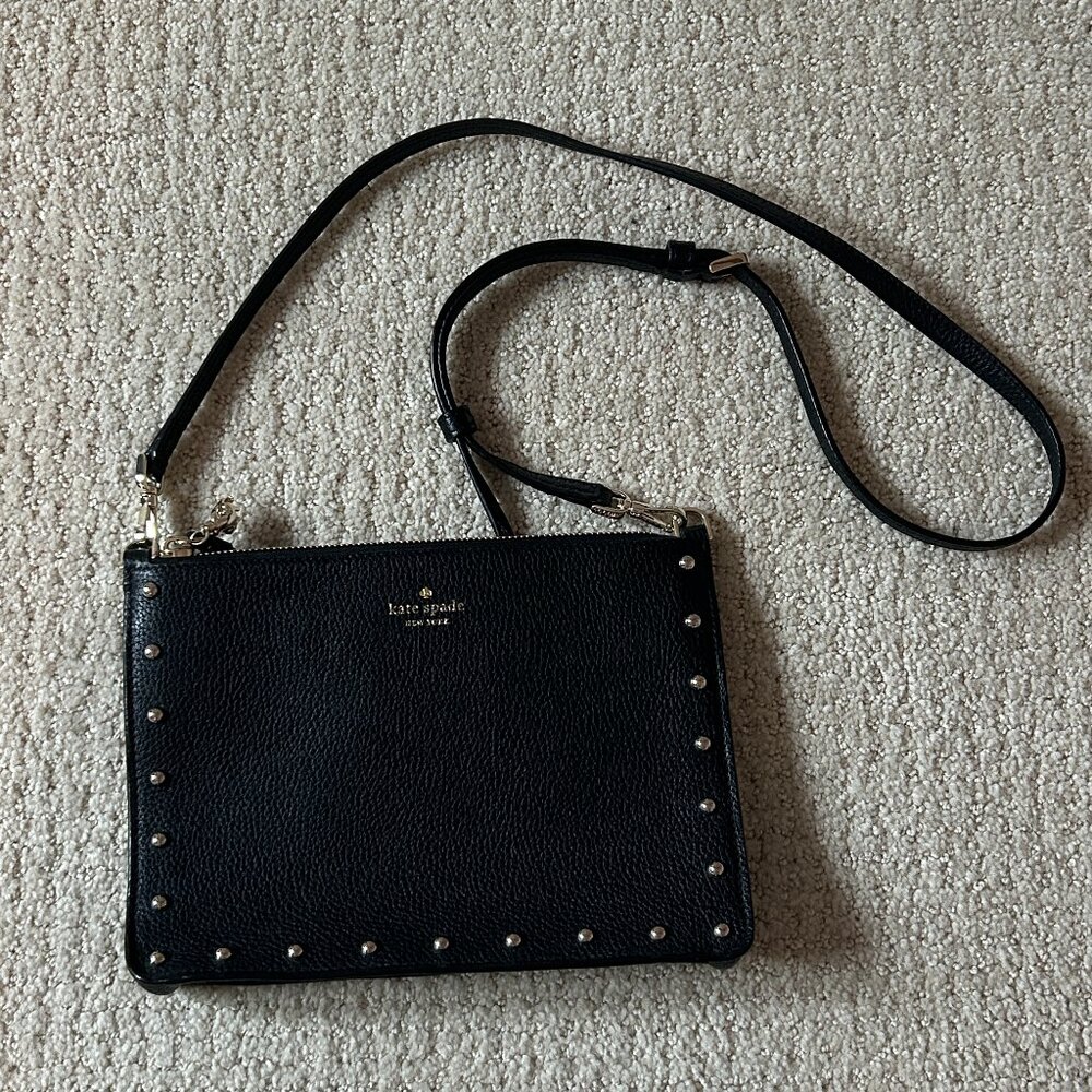 Kate Spade Black Studded Crossbody Bag